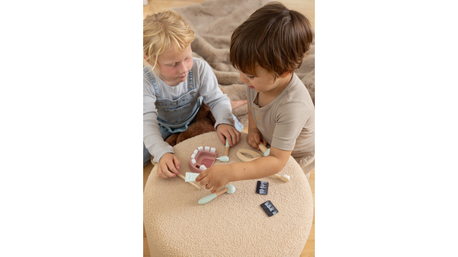 Tandlægesæt træ - 19 dele